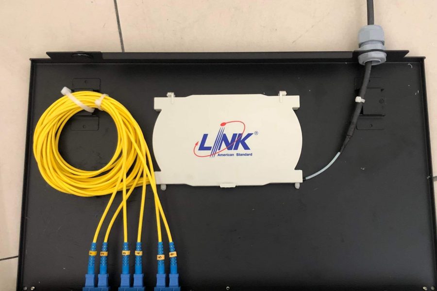 วางระบบ Access Point Switch Fiber